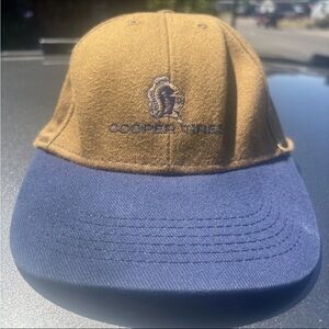 Cooper Tires knight logo Brown and Blue Snapback Cap